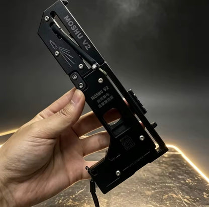 Foldable Card Slingshot V2 With Scope & Laser + 200 Metal Pellets