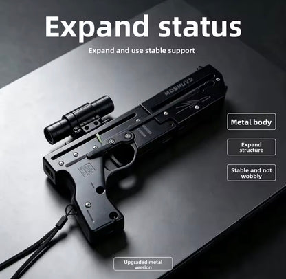 Foldable Card Slingshot V2 With Scope & Laser + 200 Metal Pellets