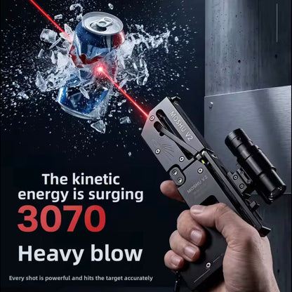 Foldable Card Slingshot V2 With Scope & Laser + 200 Metal Pellets